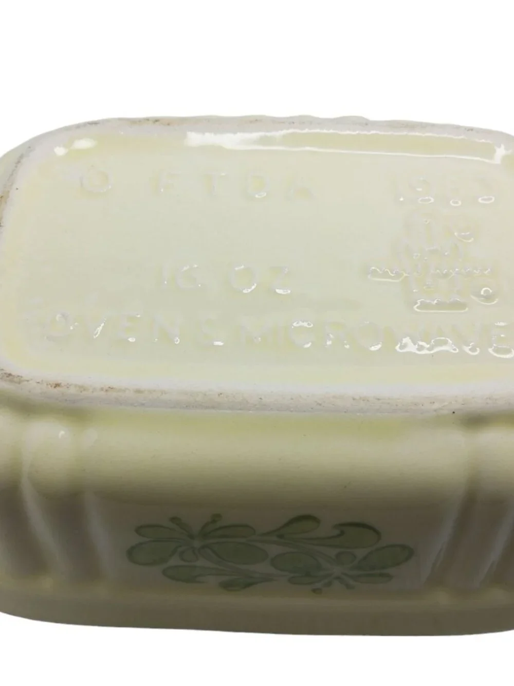 vintage 1983 platzgraff ftda 16oz oven/microwave stoneware casserole dish